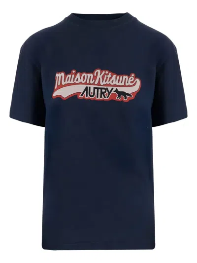AUTRY X MAISON KITSUNÉ LOGO PRINT T-SHIRT