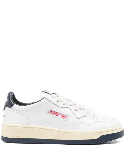 Autry X Maison Kitsune Medialist Low Sneakers In Blue
