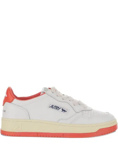 Autry X Maison Kitsune Sneakers Red In Multi