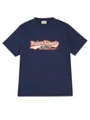 Autry X Maison Kitsune T-shirt With Logo In Blue