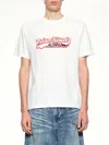 Autry White Cotton  X Maison Kitsunã© T-shirt In White