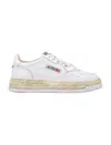 Autry X Maison Mihara Yasuhiro Medalist Low Super Vintage White Leather Womans Sneakers In White