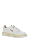 Autry X Maison Mihara Yasuhiro 'medalist Low Vintage X Mihara Yasuhiro' White Sneakers With Handcrafted Sole In Leather Man In White