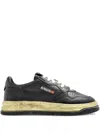 Autry X Maison Mihara Yasuhiro Medialist Low Super Vintage Sneakers In Black
