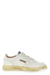 Autry Medalist Low Vintage X Mihara Yasuhiro White Sneakers With Handcrafted Sole In Leather Man In White