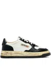 Autry X Mihara Yasuhiro Leather Perforated Sneakers In Multi