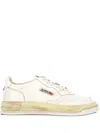 Autry Medalist Low Vintage X Mihara Yasuhiro White Sneakers With Handcrafted Sole In Leather Man In White