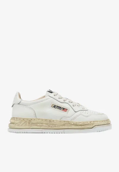 Autry X Mihara Yasuhiro Medalist Super Vintage Sneakers In White