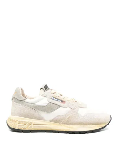 Autry Logo Sneakers In Neutrals/white