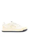 Autry Low-top Sneakers With Distressed Finish And Perforated Detailing In White