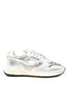 Autry Reelwind Metallic Panelled Sneakers In White