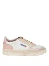 Autry Medalist Low-top Vintage Sneakers In Pink
