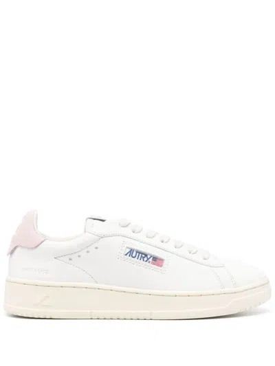 Autry Dallas Leather Sneakers In White