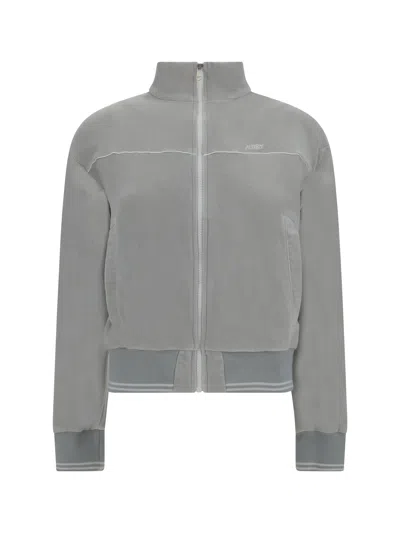 Autry Zip Sweatshirt In Grey