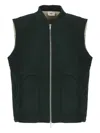 Autry Zip-up Gilet In Green