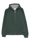 Autry Oversized Hooded Neoprene Jacket In Green