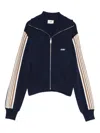 Autry High Neck Zip-up Sweatshirt In Blue