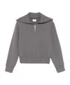 Autry Gray Cotton Sweatshirt With Zip In Gray
