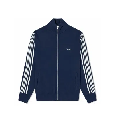 Autry Zipped Cardigan In Blue