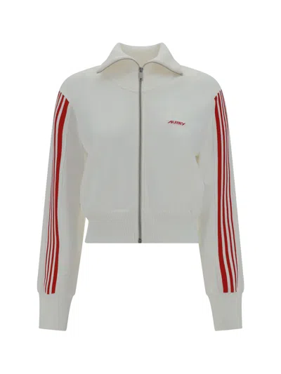 Autry Felpa Con Cerniera In White