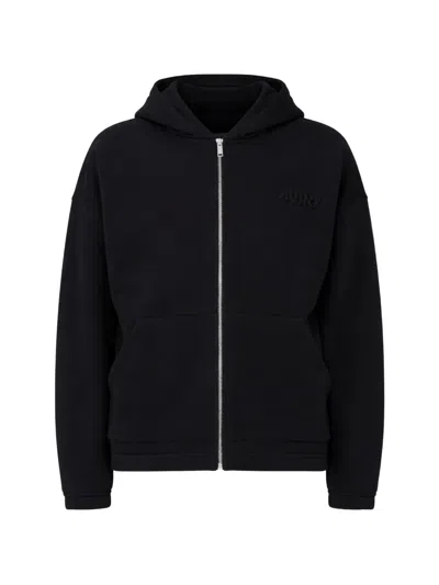 Autry Hoodie Zip Sweatshirt In Black