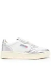 Autry Medalist Low Sneaker In Silver