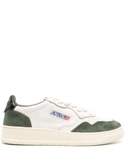 Autry Medalist Leather Sneakers In White
