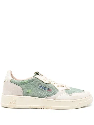 AUTRY AUTRYSUPERVINTAGE SNEAKER IN GREEN CANVAS
