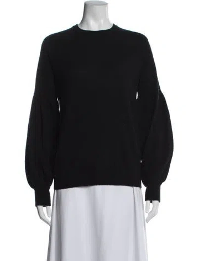 Pre-owned Autumn Adeigbo Cashmere Crew Neck Sweater In Black
