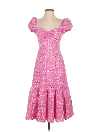 Pre-owned Autumn Adeigbo Cocktail Dress In Pink
