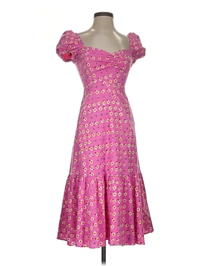 Pre-owned Autumn Adeigbo Cocktail Dress In Pink