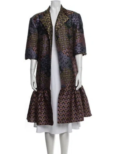 Pre-owned Autumn Adeigbo Printed In Purple