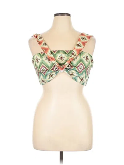 Pre-owned Autumn Adeigbo Sleeveless Blouse In Green