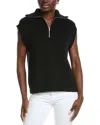 Autumn Cashmere 1/2-zip Convertible Collar Cashmere & Wool-blend Vest In Multi