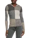 Autumn Cashmere 1/2-zip Rib Sweater In Gray