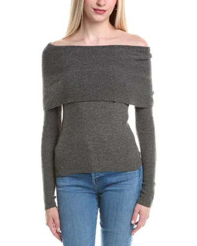 Autumn Cashmere Angelina Cashmere-blend Sweater In Gray
