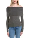 Autumn Cashmere Angelina Cashmere-blend Sweater In Gray