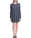 Autumn Cashmere Babydoll Cashmere Mini Dress In Blue