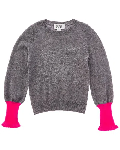 Autumn Cashmere Balloon Sleeve Wool & Cashmere-blend Sweater In Gray