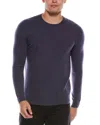 Autumn Cashmere Basic Cashmere Crewneck Sweater In Blue