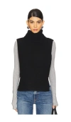 Autumn Cashmere Bib Neck Warmer In Black