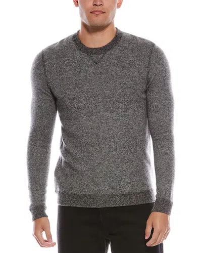 Autumn Cashmere Birdseye Cashmere Crewneck Sweatshirt In Black