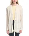 Autumn Cashmere Boucle Oversize Boyfriend Cashmere Cardigan In Neutral