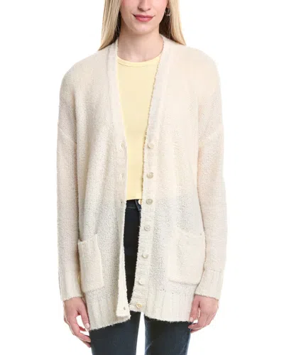 Autumn Cashmere Boucle Oversize Boyfriend Cashmere Cardigan In Neutral