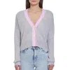 Autumn Cashmere Boxy Cardigan In Cinderblock Combo In Multi