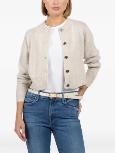 Autumn Cashmere Button-front Cardigan In Neutral