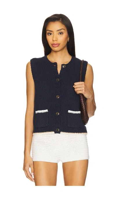 Autumn Cashmere Button Front Vest Top