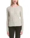 Autumn Cashmere Cable Cashmere & Silk-blend Sweater In Gray