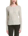Autumn Cashmere Cable Cashmere & Silk-blend Sweater In Gray