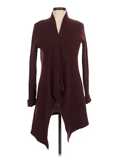 Pre-owned Autumn Cashmere Cardigan Sweater In Burgundy